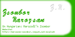 zsombor marozsan business card